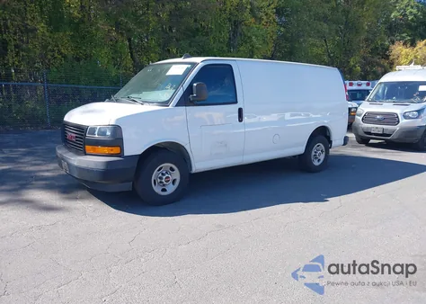 2019 GMC Savana 2500 Work Van z USA, uszkodzony, nr VIN 1GTW7AFG1K1325575